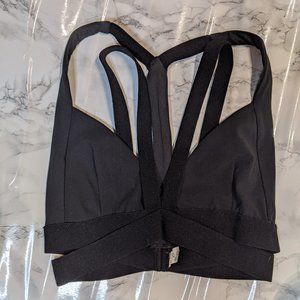 ALO Yoga Nadi Black Sports Bra XS